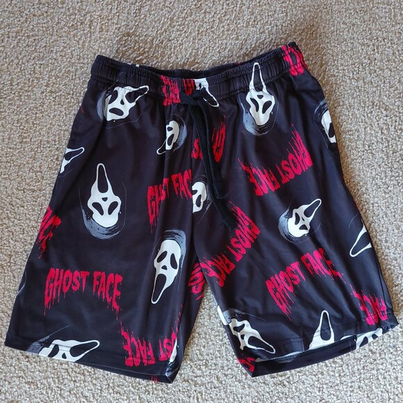 Bioworld Ghost Face Halloween Scream Spooky Scary Size Small Sleep Shorts EUC - Picture 1 of 3